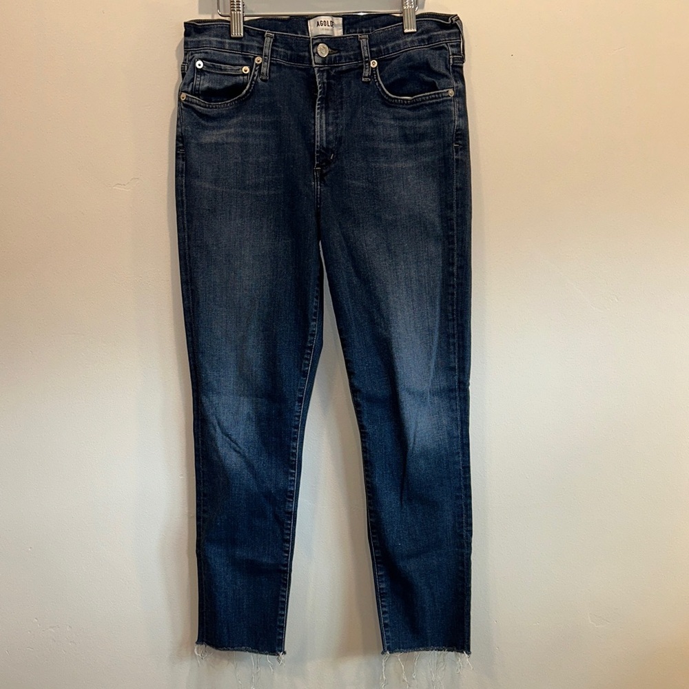 Agolde Dark Blue Ankle Jeans. Size 30.